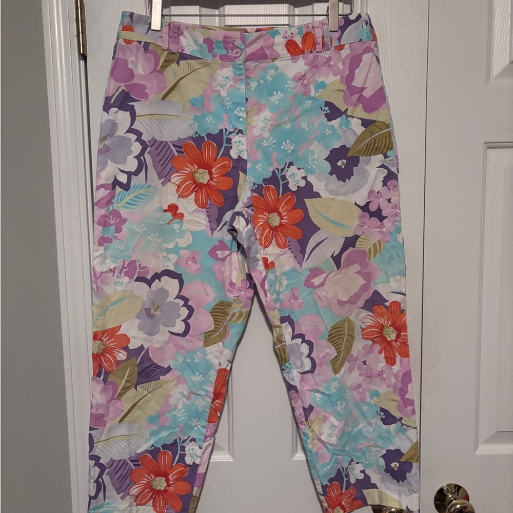 Talbots Floral Print Pants - Multicolor